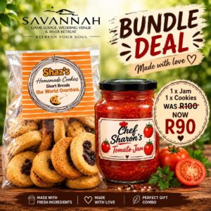 Homemade jam and cookies