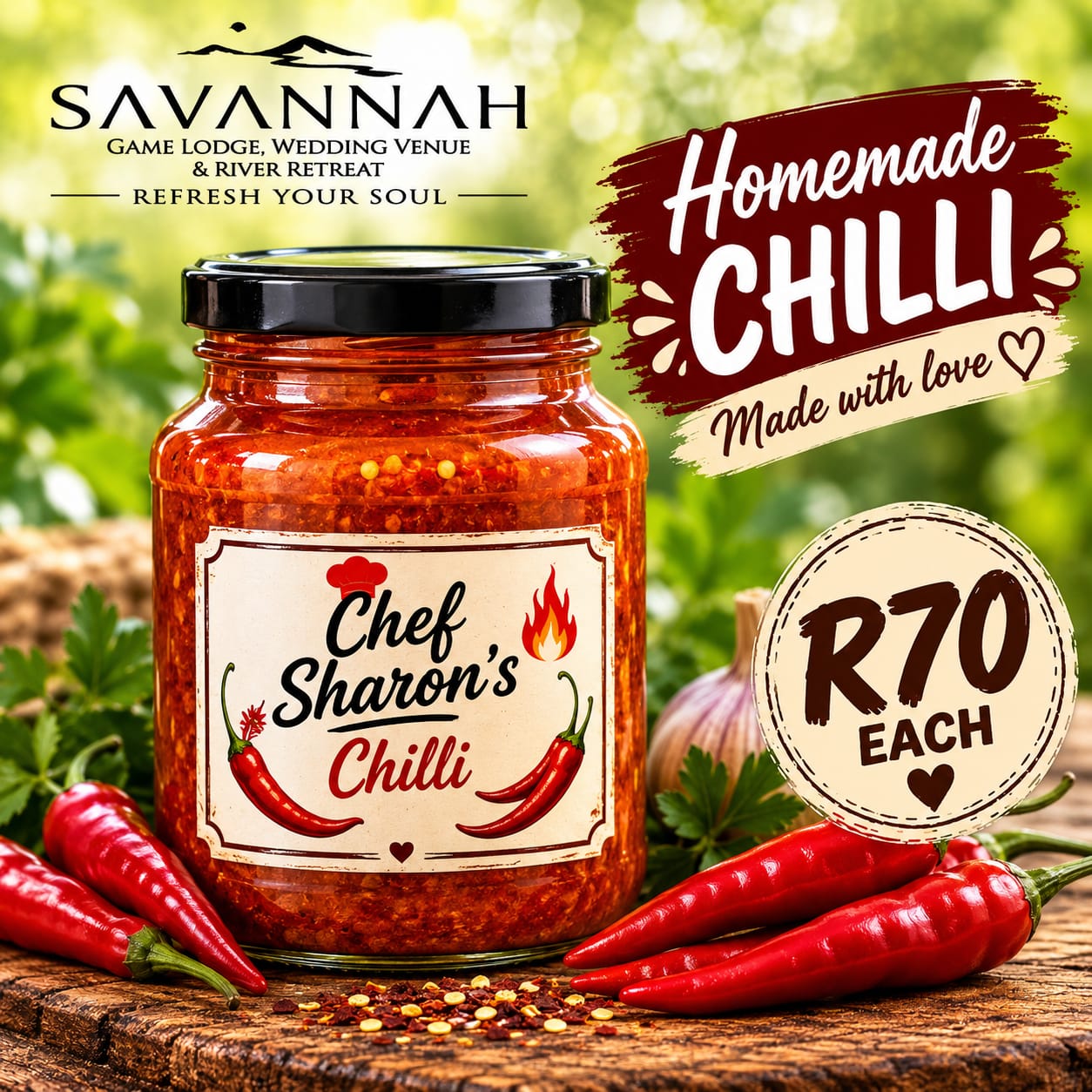 Homemade chilli sauce